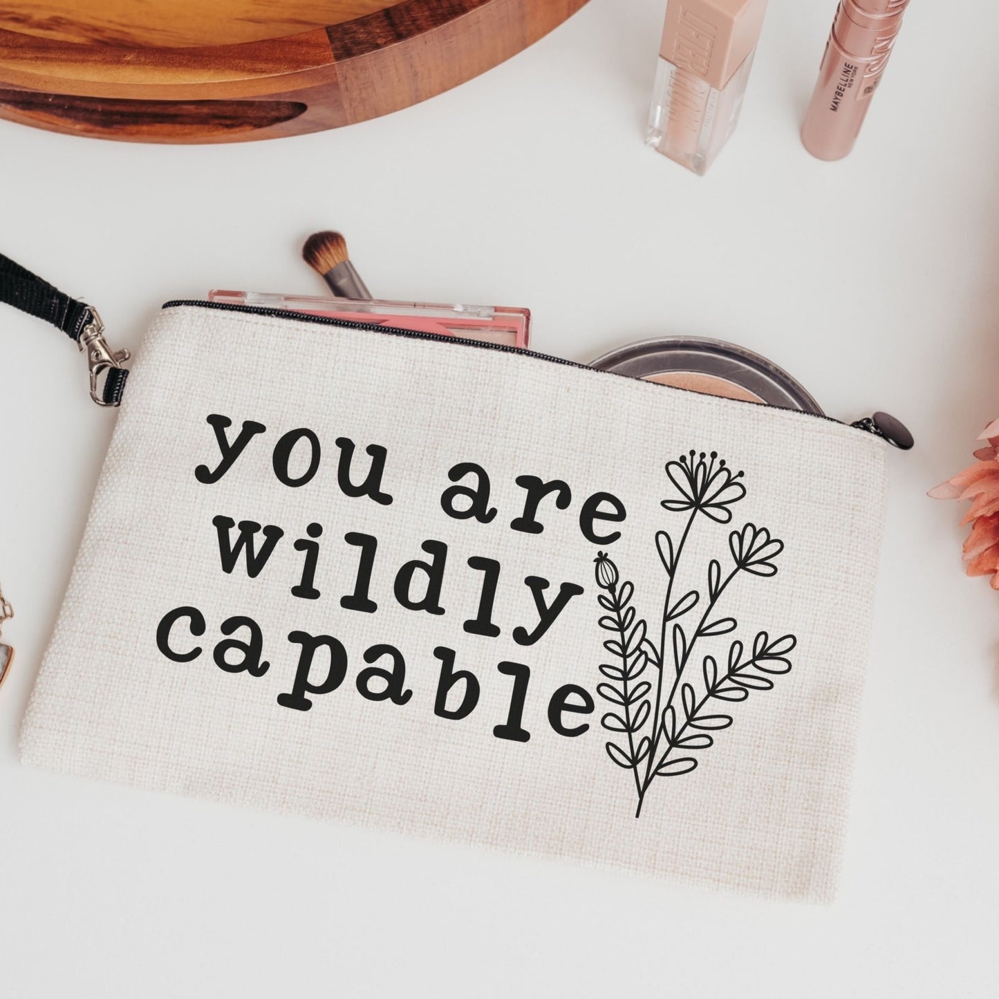 Stylish and Motivational Women's Cosmetic Bag