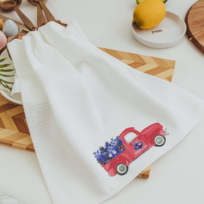 Bluebonnet Truck Pillow and Towel Gift Set