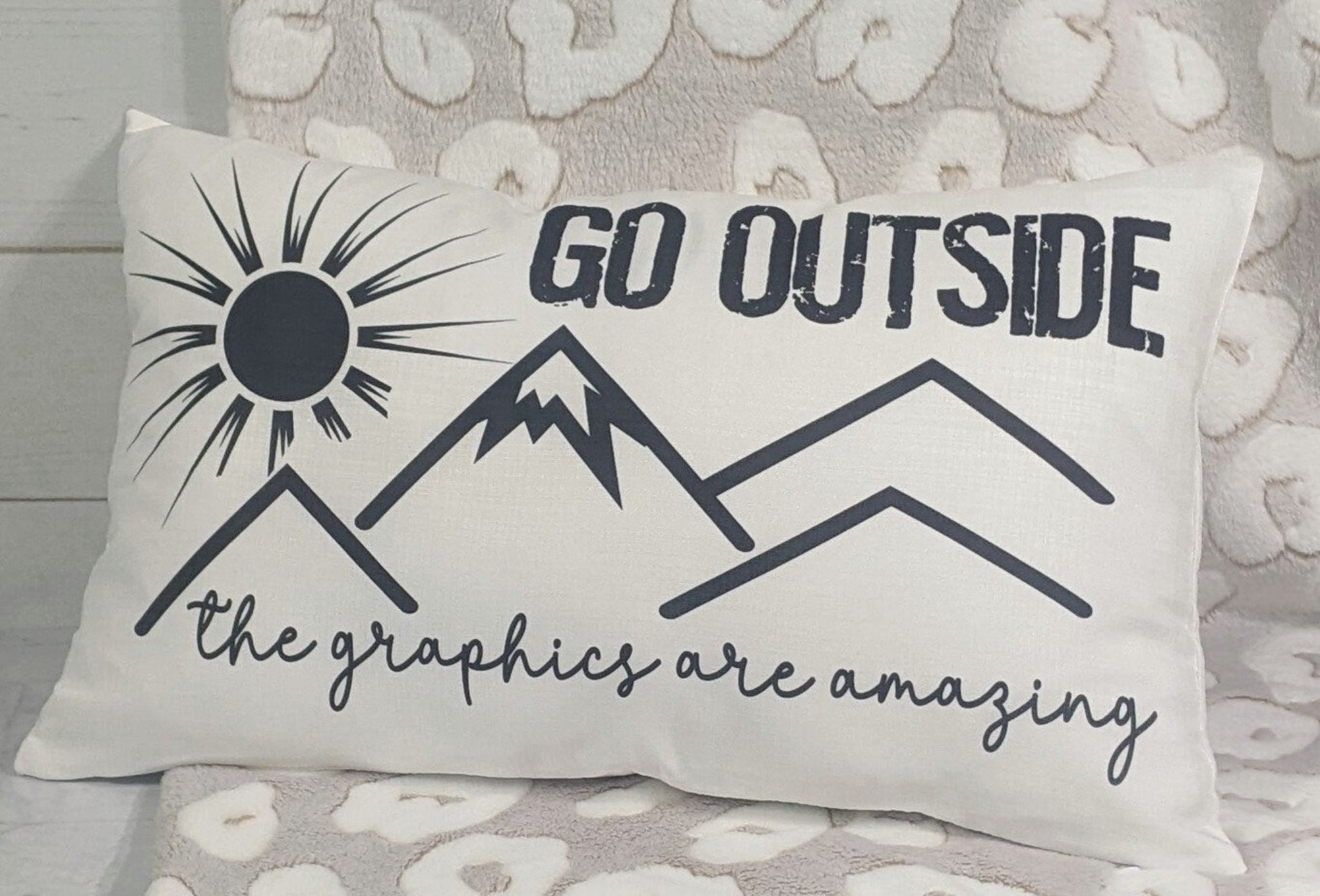 Go Outside Lumbar Pillow