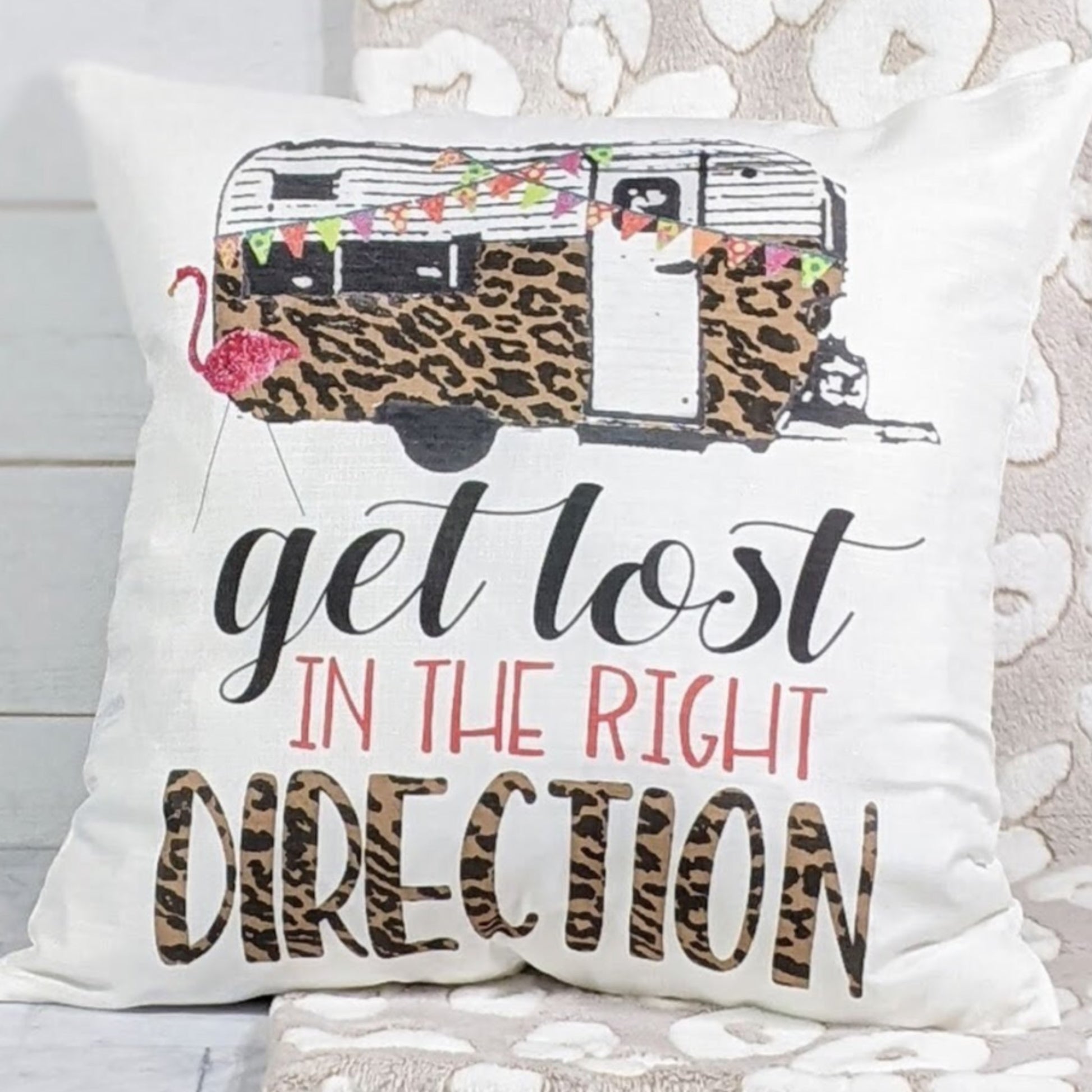 Get Lost In The Right Direction Throw Pillow