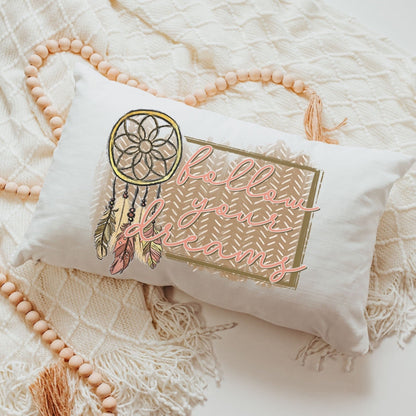 Follow Your Dreams Boho Lumbar Pillow