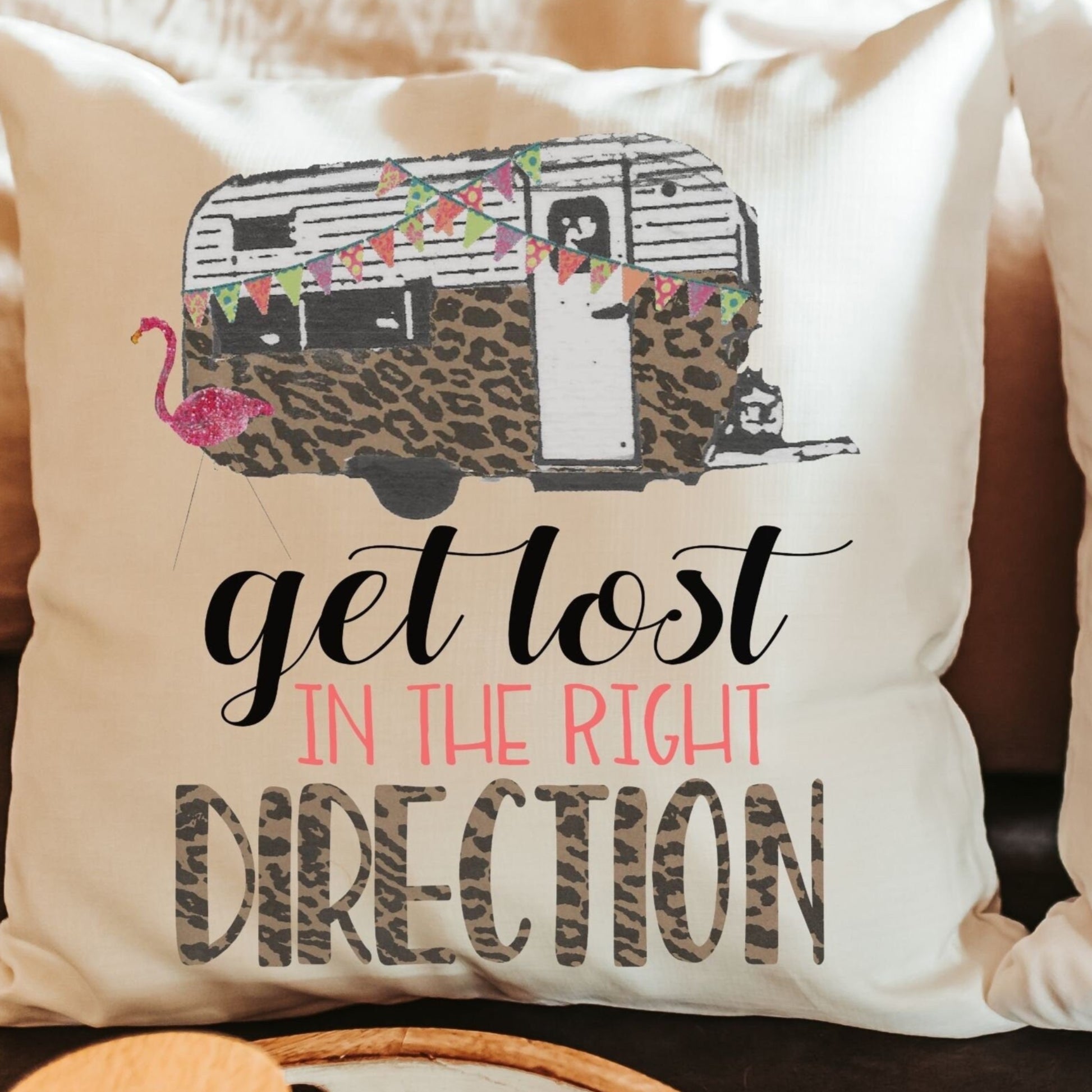 Get Lost In The Right Direction Throw Pillow