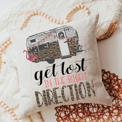 Get Lost In The Right Direction Throw Pillow