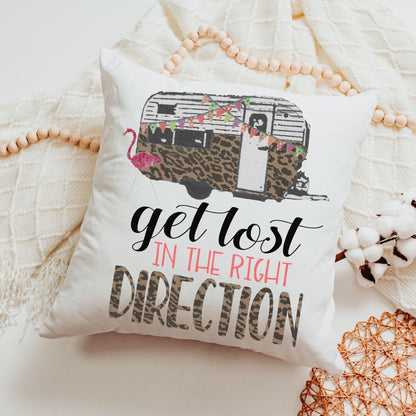 Get Lost In The Right Direction Throw Pillow