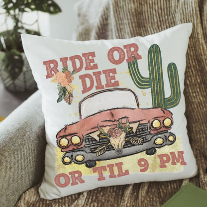 Ride Or Die BOHO Pillow