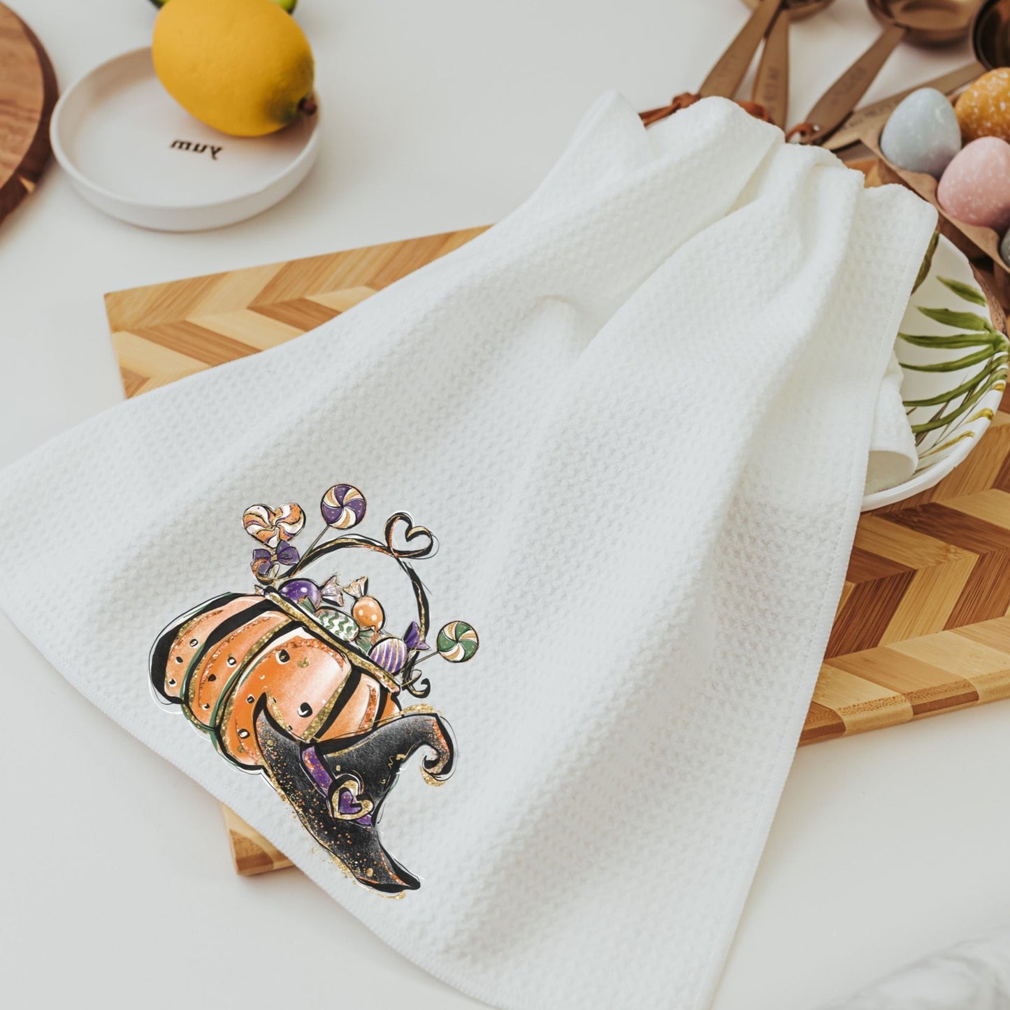 Cute Halloween Pumpkin Kitchen Towels