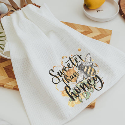 Sweeter Than Honey Pillow and Towel Gift Set