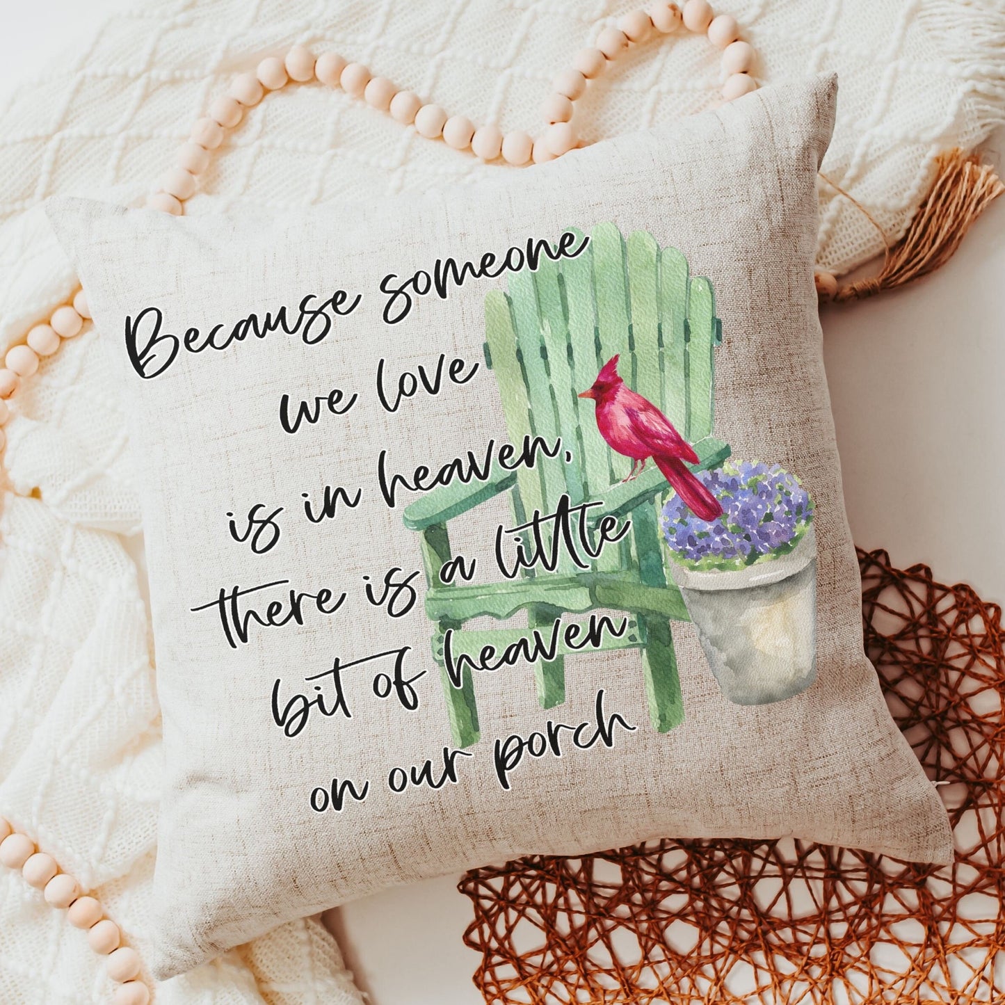 Someone We Love Is In Heaven Memorial Throw Pillow