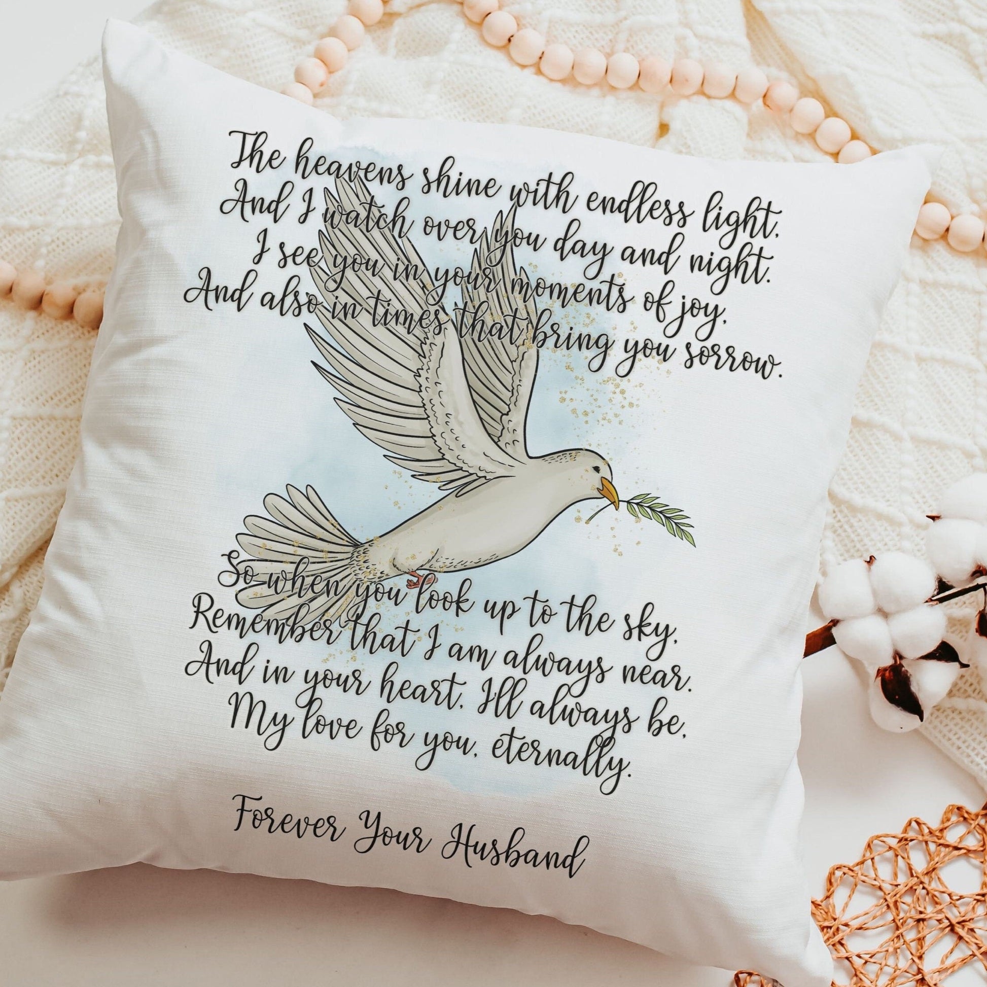 Hug From Heaven Memorial Pillow