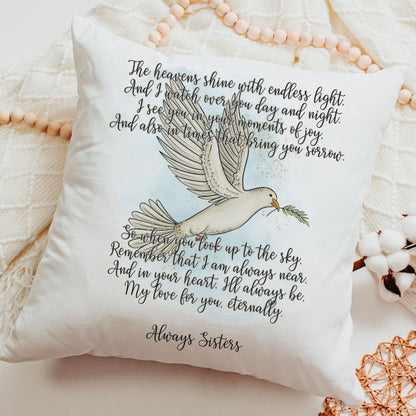 Hug From Heaven Memorial Pillow