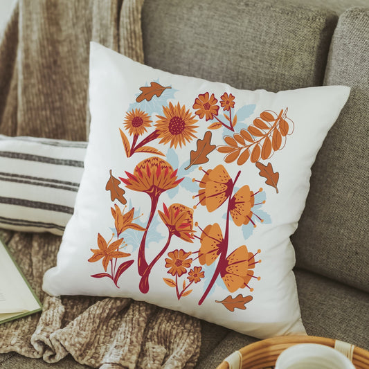 Fall Leaves Throw Pillow & Towel Gift Set
