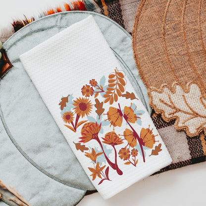 Fall Leaves Throw Pillow & Towel Gift Set