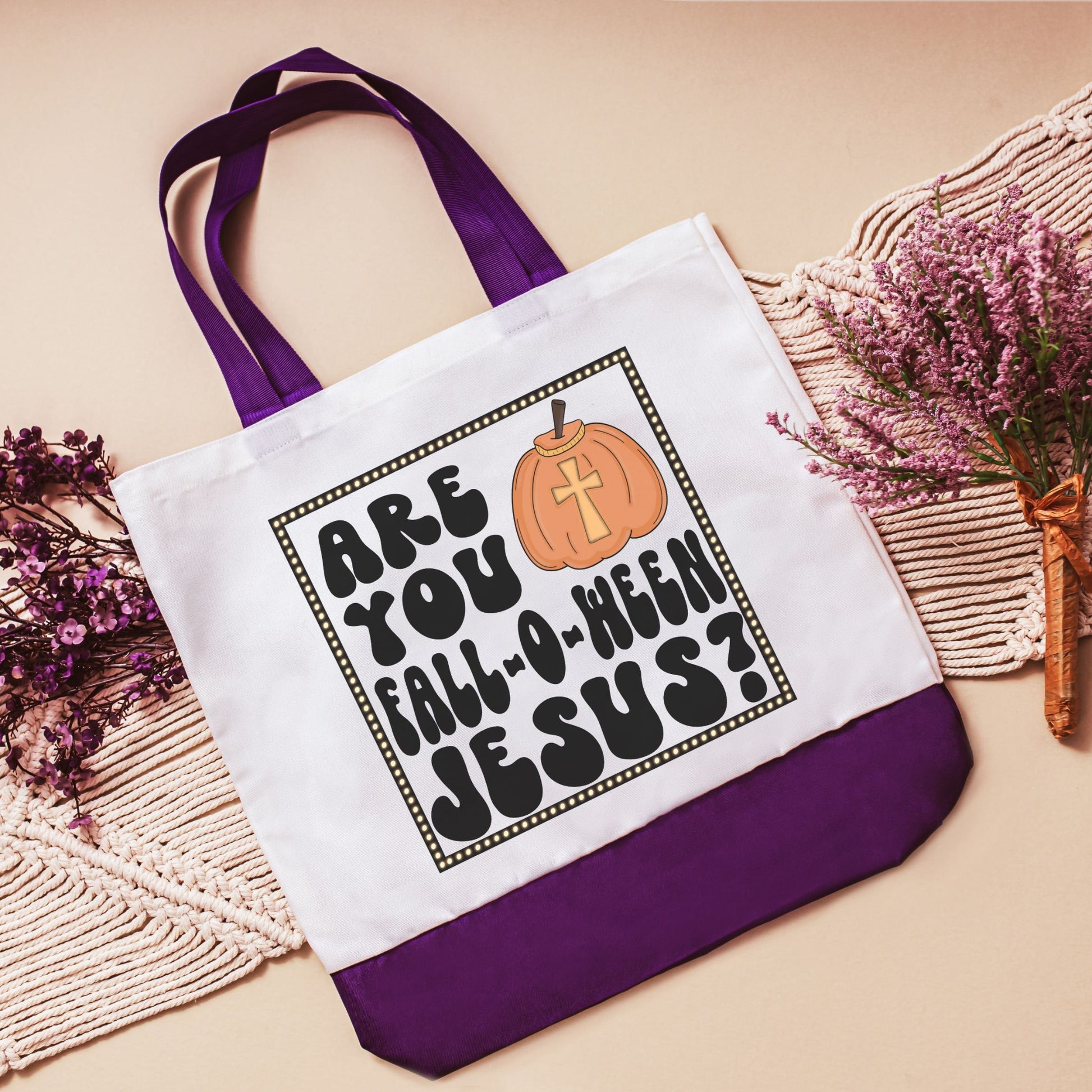 Are you falloween Jesus Halloween tote bag