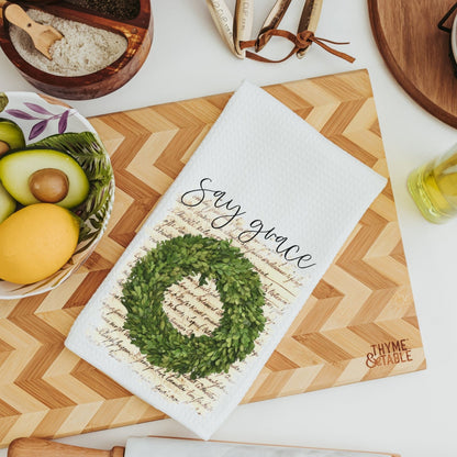 say grace farmhouse kitchen towels